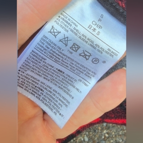 GAP Red Plaid Wool Utility Jacket - Picture 10 of 11